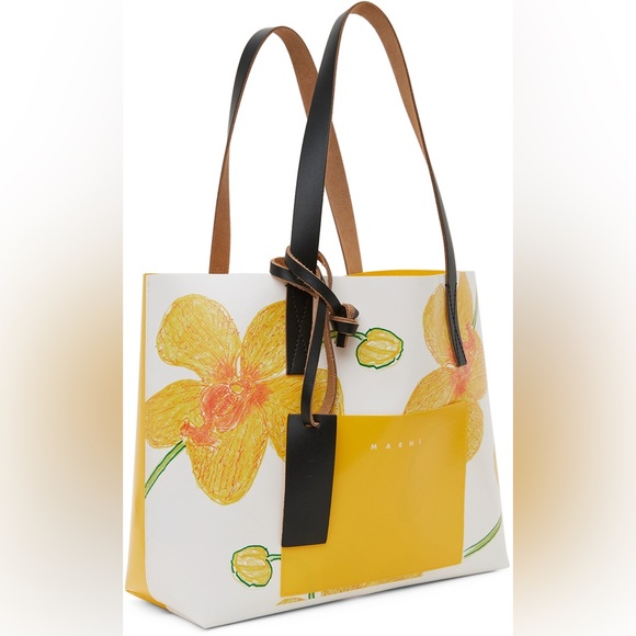 Marni orchid-print tote bag - Picture 4 of 7